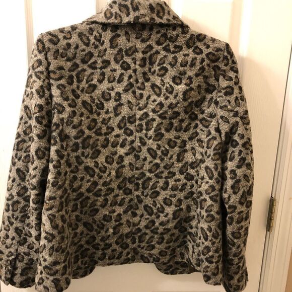 ANN TAYLOR LOFT ANIMAL PRINT BLAZER - Picture 5 of 6
